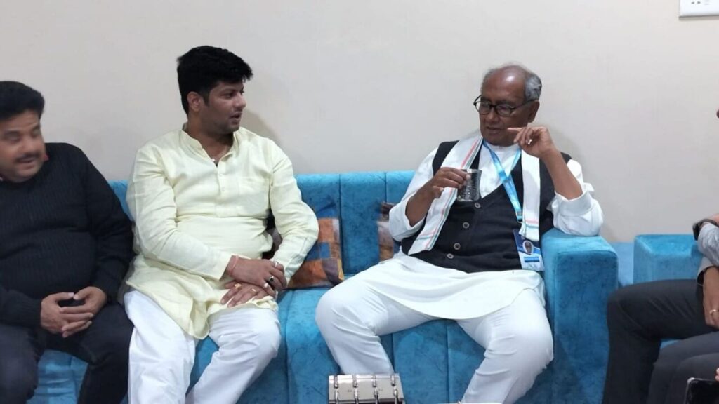 Karan Morwal, expelled from Congress over rape case, seen with MP’s ex-CM Digvijay Singh: In Pics