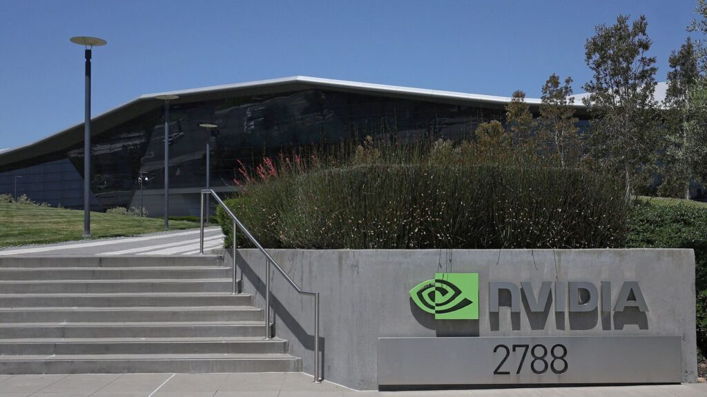 Nvidia slides below Microsoft after shares drop 3.4%, both competing with Apple for title of ‘most valuable company’