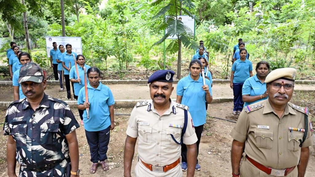 Police Recruit School quarters in Coimbatore begins green drives to make the campus entirely carbon neutral