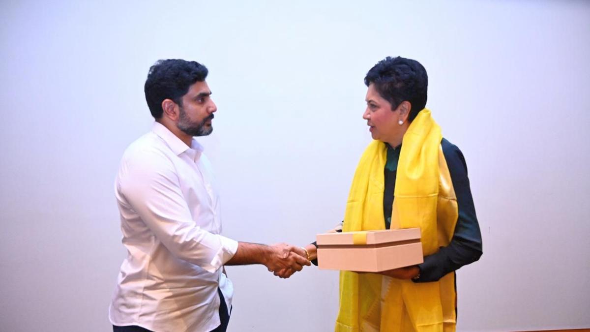 Nara Lokesh meets Amazon Web Services MD Rachel Skaff and Indra Nooyi, among others, in Las Vegas