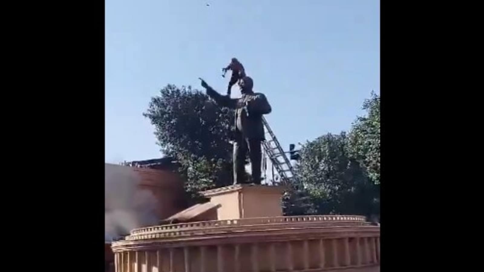 Ambedkar statue vandalism fallout: Union ministers demand Arvind Kejriwal’s apology, CM Mann’s resignation